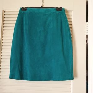 GLOBAL IDENTITY VINTAGE LEATHER PENCIL SKIRT